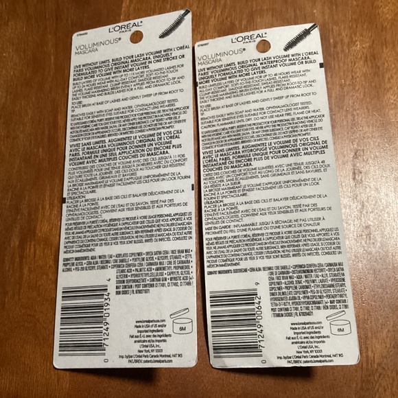 Loreal Paris Voluminous Original 365 Black Brown/Curved 340 Black Noir Mascara - Picture 3 of 8